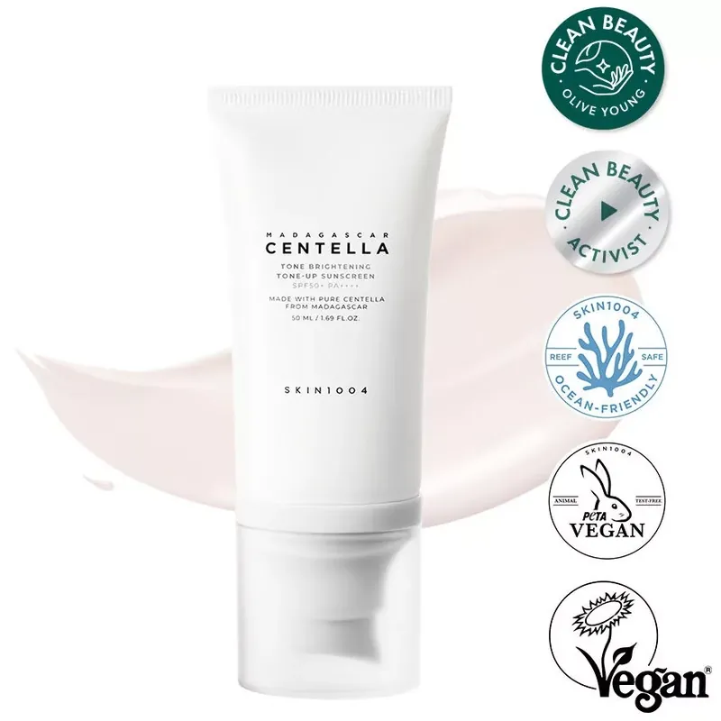 Újdonság Skin1004 Tone Brightening Tone-Up Fényvédő Szérum 50ml (SPF50+ PA++++ )