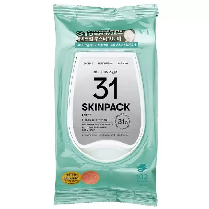 Kiárusítás VT Cosmetics 31 Skin Pack Arcmaszk Lapok - Cica (Mild & Conditioning) 210g (100db)