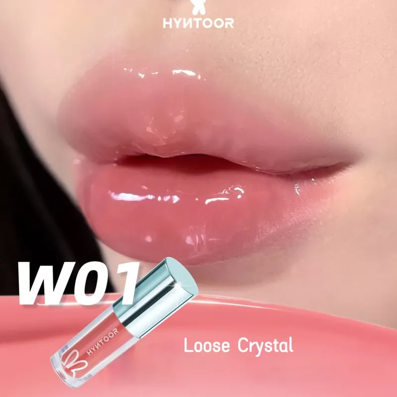 Azonnali szállítás Hyntoor Future Planet Hydrating Szájfény W01 Bare Crystal 2g