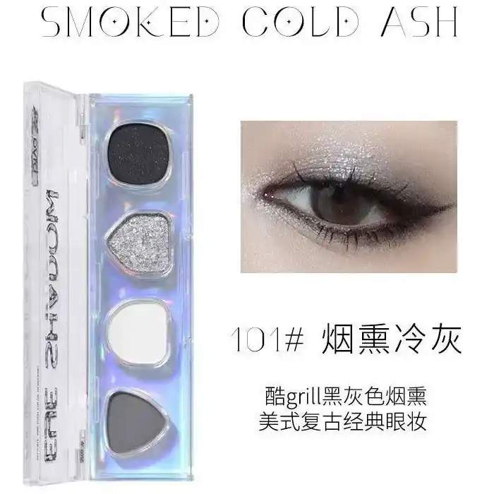 Gyors kiszállítás Biya Cyberpunk Szemhéjfesték Paletta 101 Smoked Cold Ash 4g