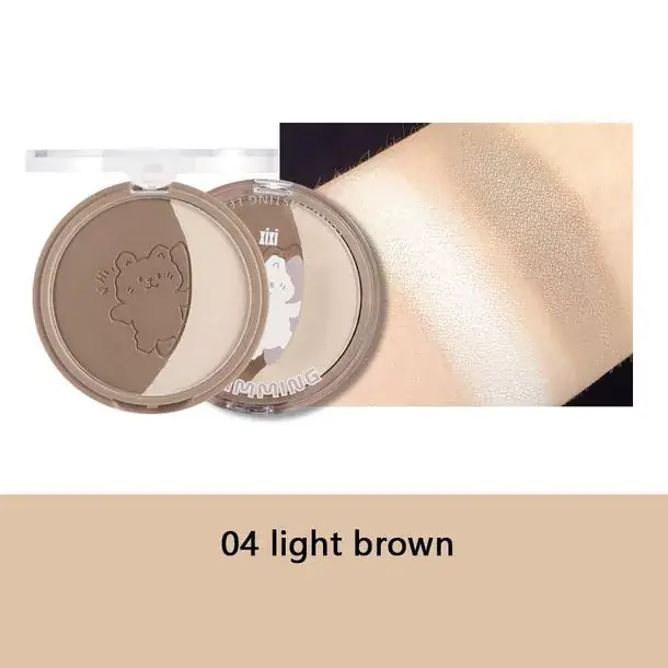 Xixi Modern Two-Color Trimming Plate Kontúr és Highlighter Paletta 04 Light Brown Árcsökkenés