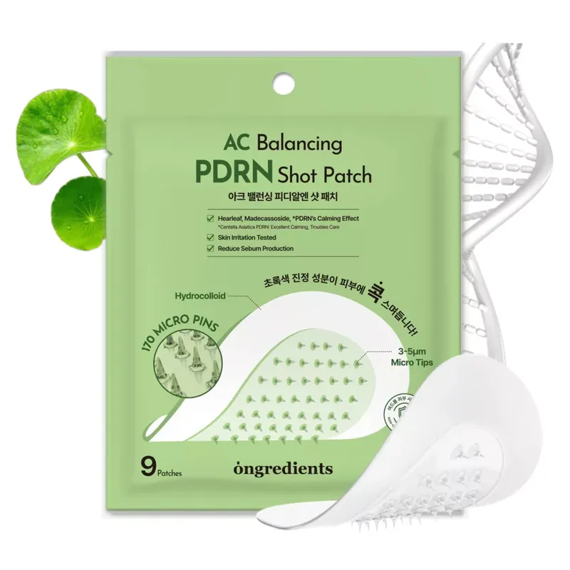 Ongredients AC Balancing PDRN Shot Patch Mikrotűs Tapaszok 9db Olcsóbb