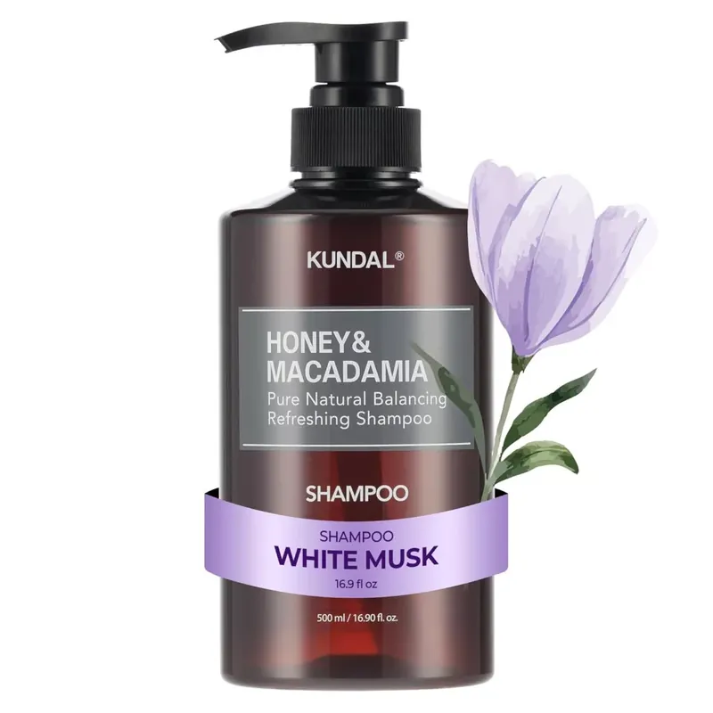 Biztonságos fizetés Kundal Honey & Macadamia Natural Sampon - White Musk illat 500ml