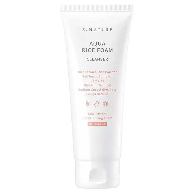 S.Nature Aqua Rice Arctisztító Hab 80ml Prémium