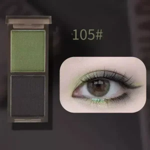 Exkluzív ajánlat Biya Smoky Duo Szemhéjfesték Paletta 105 Olive Green & Khaki Gray