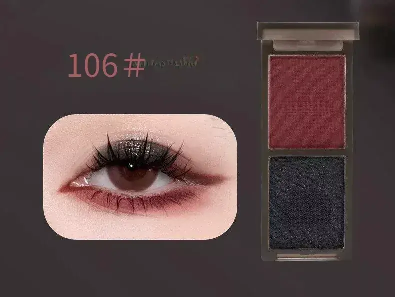 Kedvezmény Biya Smoky Duo Szemhéjfesték Paletta 106 Red Brick & Soft Black