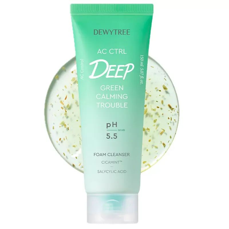 Prémium Dewytree AC Control Deep Green Calming Trouble Arctisztító Hab 150ml