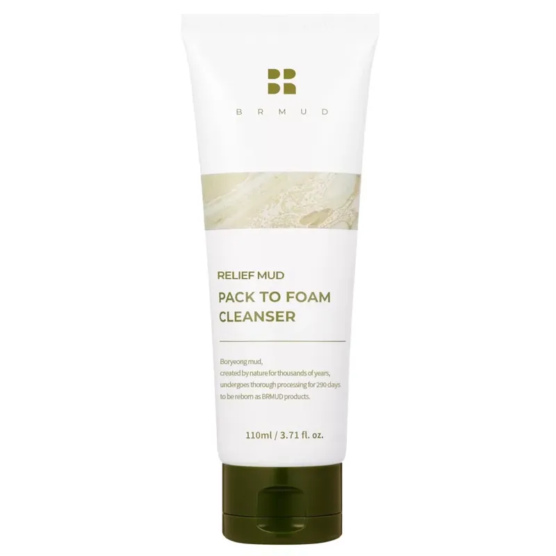 Gyors szállítás Brmud Relief Agyag Arcmaszkból Arctisztító Hab 110ml