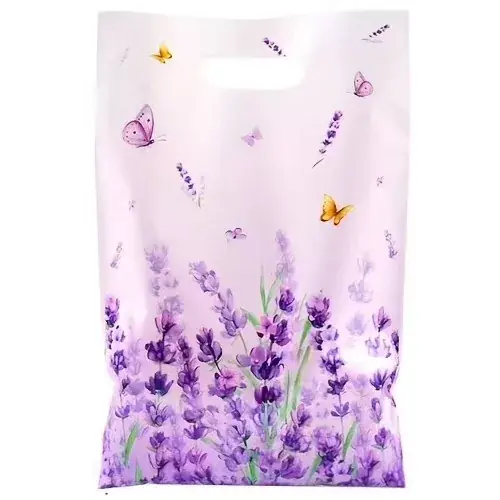 Végkiárusítás WGW Ajándéktasak, kicsi, levendula mintás (16.5cmx25cm) 1db