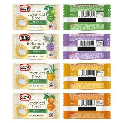 Earth Onpo Botanical Time Fürdősó Tabletta válogatás csomag 40gx12db Gyors szállítás