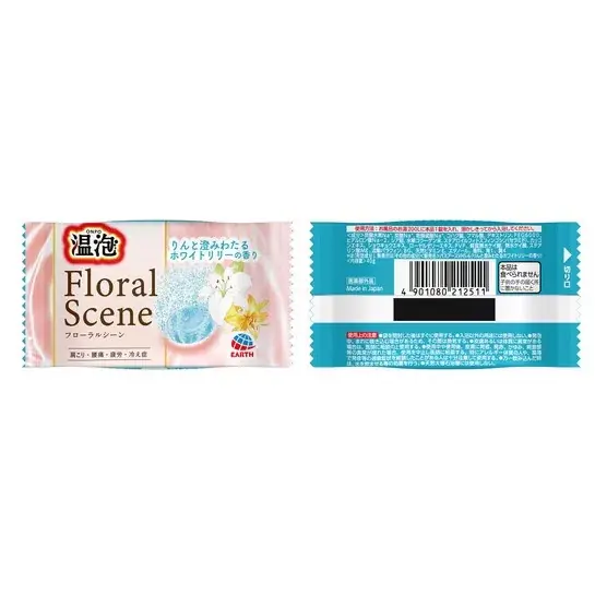 Csak ma Earth Onpo Floral Scene Fürdősó Tabletta - Fehér Liliom illat 40g