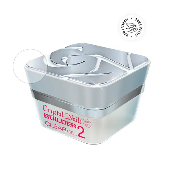 Vásárlói kedvenc Crystal Nails - HEMA FREE BUILDER CLEAR II.- Átlátszó időtakarékos építő zselé - 15ml