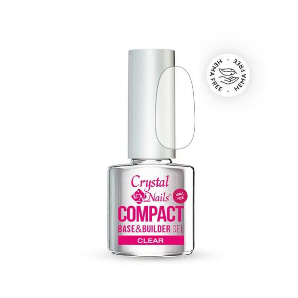 Crystal Nails - COMPACT BASE GEL - CLEAR - 4ML Biztonságos vásárlás