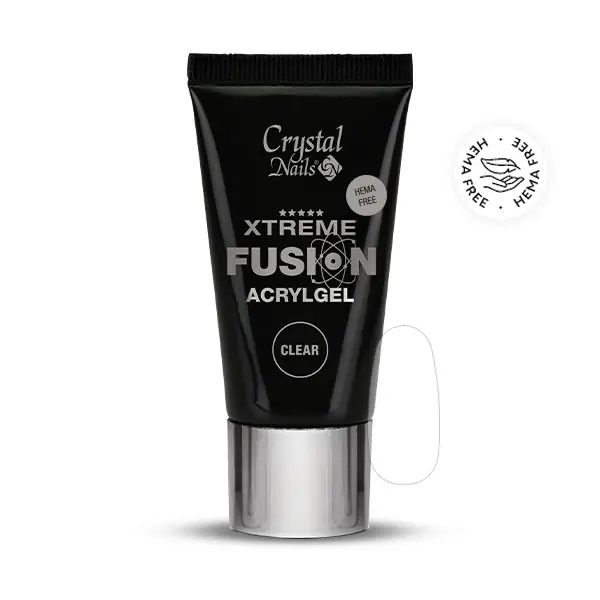 Exkluzív ajánlat CN - HEMA FREE - XTREME FUSION ACRYLGEL - CLEAR - 60G