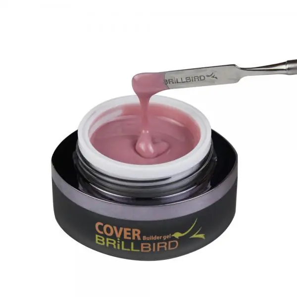 BrillBird - COVER FLESH GEL – NATÚR HÚSSZÍNÛ KÖRÖMÁGYHOSSZABBÍTÓ ZSELÉ - 50ml Gyors szállítás