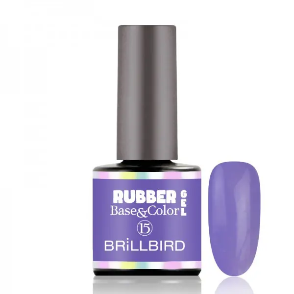 BRILLBIRD - RUBBER GEL BASE&COLOR - 15 - 8ML Biztonságos vásárlás