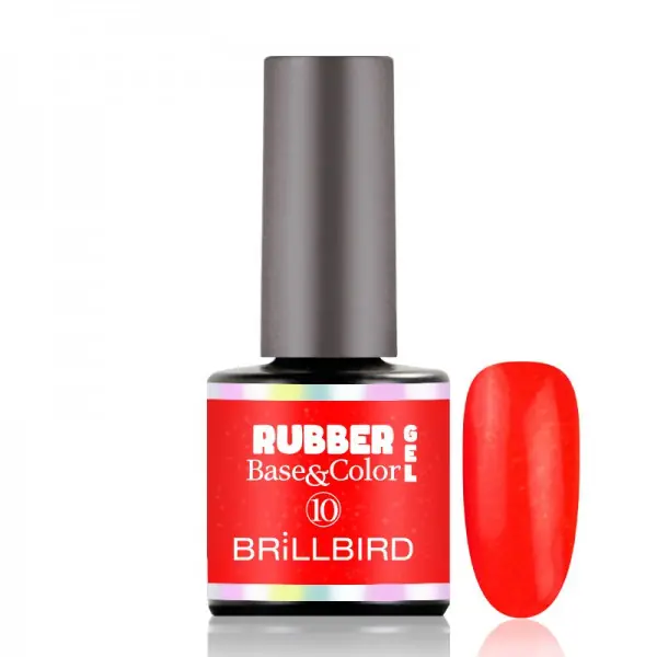 BRILLBIRD - RUBBER GEL BASE&COLOR - 10 - 8ML Azonnal elérhető