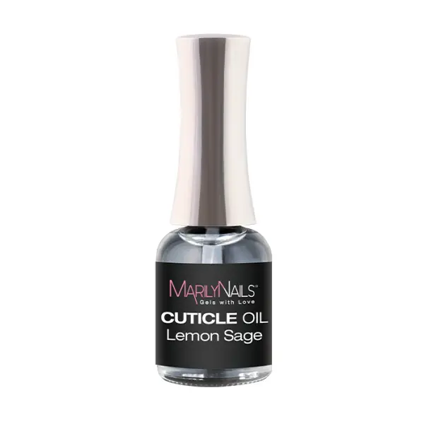MarilyNails - CUTICLE OIL - Bőrolaj - ecsetes - LEMON SAGE - 10ml Prémium