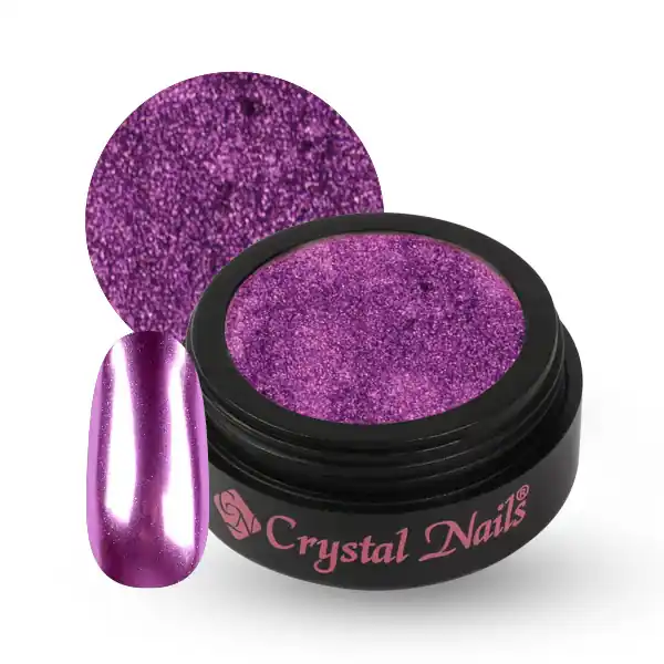 Exkluzív ajánlat CRYSTAL NAILS - CHROMIRROR KRÓM PIGMENTPOR - VIOLET@ UTOLSÓ DARABOK!