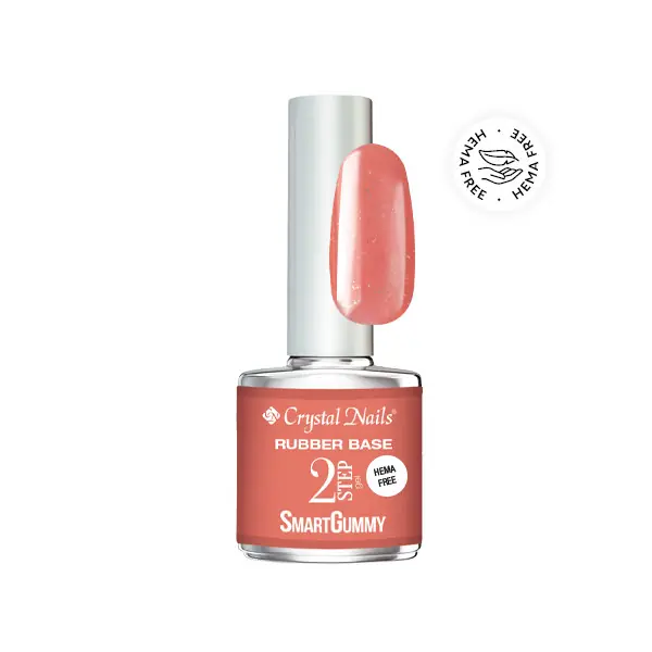 Crystal Nails - 2S - SMARTGUMMY HEMA FREE RUBBER BASE GEL - NR58 - DESERT FLOWER - 8ML Expressz szállítás