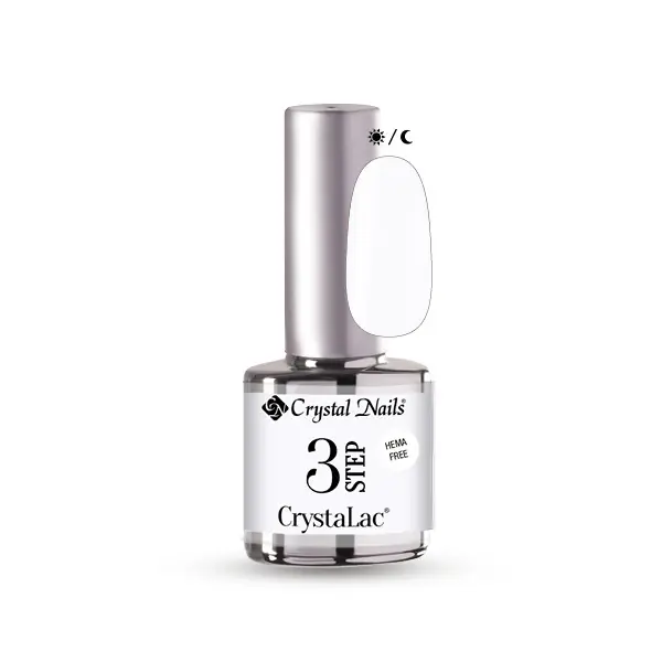 Crystal Nails - 3 STEP HEMA FREE CRYSTALAC - GLOWY WHITE - 4ml Legkelendőbb