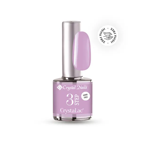 Akciós ár Crystal Nails - 3 STEP HEMA FREE CRYSTALAC - HF07 - PASTEL LILAC - 8ML