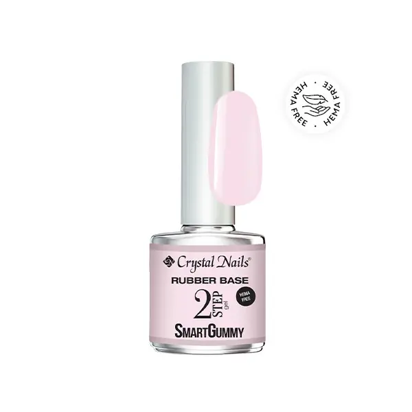 Crystal Nails - 2S - SMARTGUMMY HEMA FREE RUBBER BASE GEL - NR14 - MILKY ROSE - 13ML Ne maradj le
