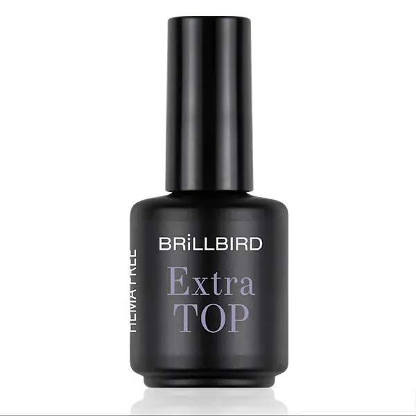 Biztonságos fizetés BRILLBIRD - Extra Top - Megújult formula - fixálásmentes - univerzális fedőfény - 15ml