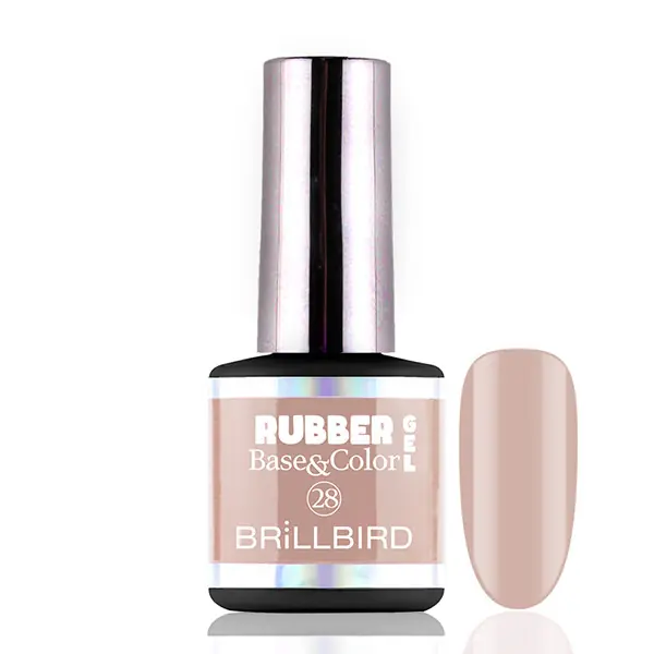 BRILLBIRD - RUBBER GEL BASE&COLOR - 28 - 8ML Prémium