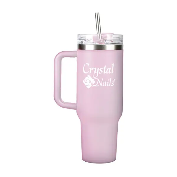Biztonságos vásárlás Crystal Nails - FÉM HŐTARTÓ KULACS - TUMBLER - PASZTELL PINK@