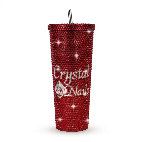Crystal Nails - STRASSZKÖVES POHÁR - PIROS Biztonságos fizetés