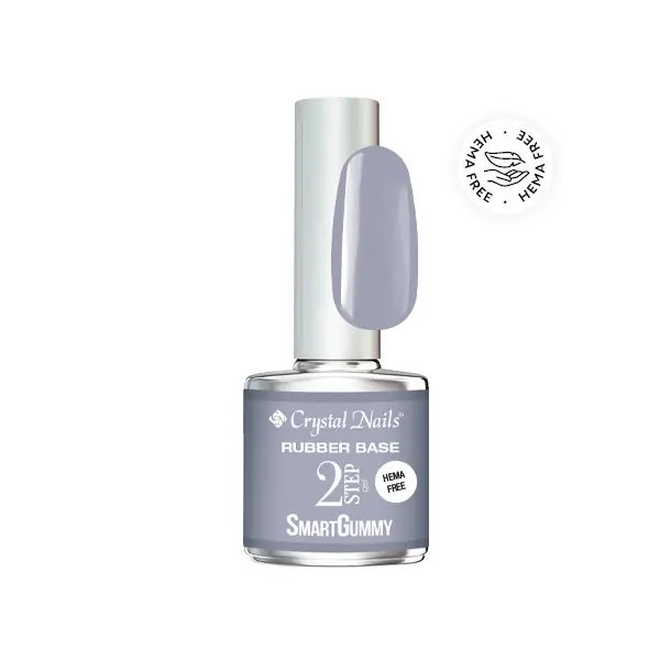 Akció Crystal Nails - 2S - SMARTGUMMY HEMA FREE RUBBER BASE GEL - NR45 - NIMBUS CLOUD - 8ML