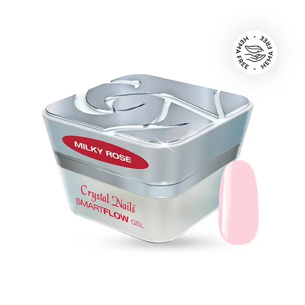 Szezonális akció Crystal Nails - SMARTFLOW BUILDER GEL MILKY ROSE - 15ML