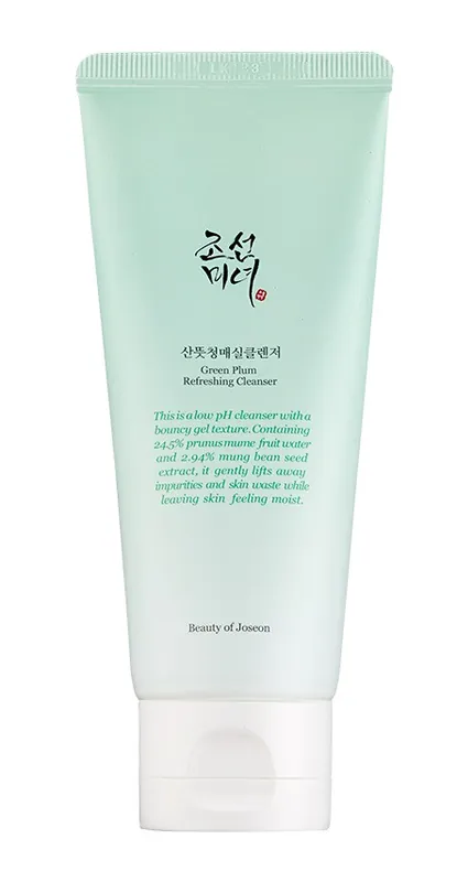 Árcsökkenés Beauty of Joseon frissítő arctisztító Green Plum Refreshing Cleanser