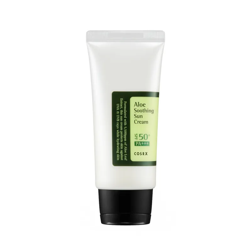 COSRX nyugtató fényvédő krém - Aloe Soothing Sun Cream SPF50+ PA+++ Alacsony ár