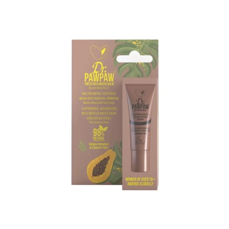 Újdonság Dr. PAWPAW Mini Size Balm tonizáló balzsam ajakra és arcra - Rich Mocha - Mini