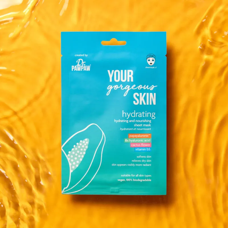 Dr. PAWPAW YOUR Gorgeous SKIN Hydrating Sheet Mask fátyolmaszk Biztonságos fizetés