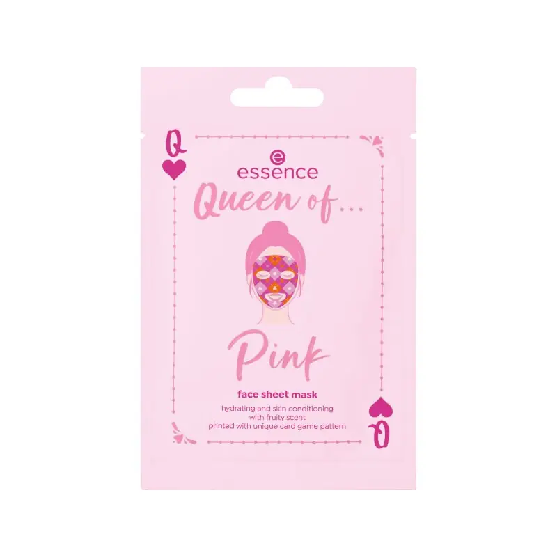 Korlátozott ajánlat essence arcmaszk - Queen Of... Pink Face Sheet Mask - 01 Keeping My Pink Poker Face