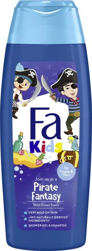 Fa tusfürdő és sampon - Kids Shower Gel & Shampoo - Pirate Biztonságos fizetés