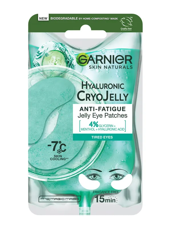 Garnier Hyaluronic Cryo Jelly Eye Mask szemmaszk hűsítő hatással Legkelendőbb