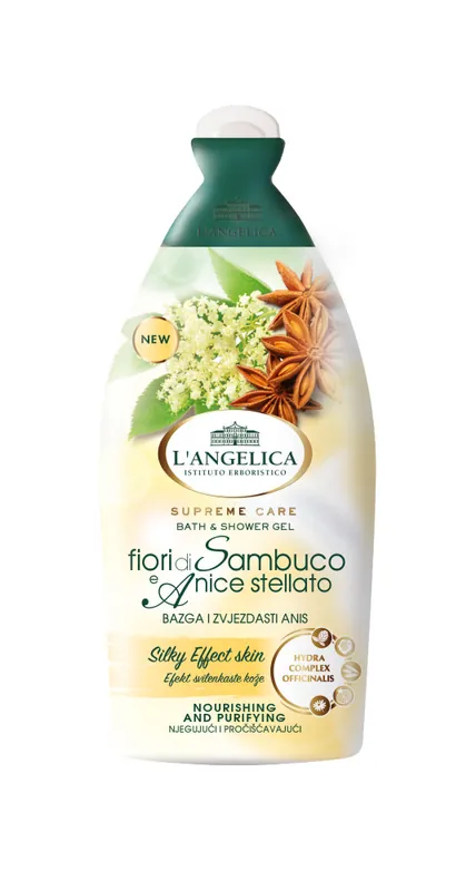 L‘Angelica fürdő- és tusfürdő Bath & Shower Gel - Elderflower & Star Anise Legkelendőbb