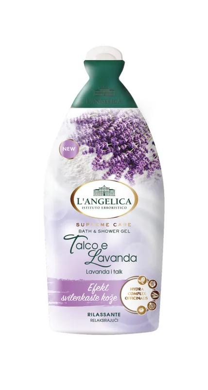 Alacsony ár L‘Angelica fürdő- és tusfürdő Bath & Shower Gel - Talc & Lavender