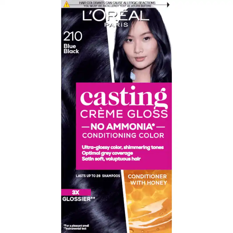 Bestseller L’Oréal Paris hajszín - Casting Crème Gloss Hair Color - 210 Blue Black