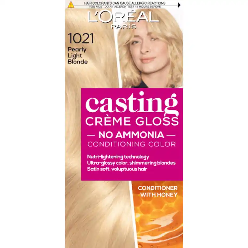 Különleges ajánlat L’Oréal Paris hajszín - Casting Crème Gloss Hair Color - 1021 Pearly Light Blonde