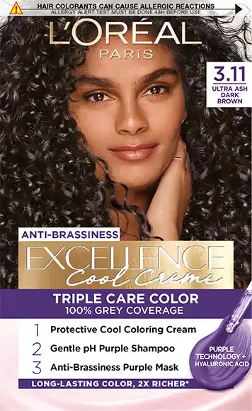 Nézd meg most L’Oréal Paris hajfesték - EXCELLENCE Cool Cremes 3.11 Ultra Ash Dark Brown