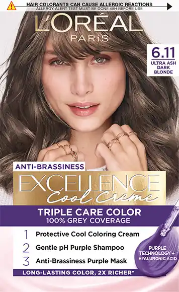 L’Oréal Paris hajfesték - EXCELLENCE Cool Cremes 6.11 Ultra Ash Dark Blonde Outlet