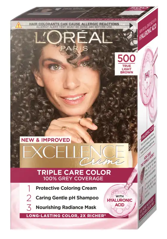 L’Oréal Paris hajfesték - EXCELLENCE Creme - 500 True Light Brown Nézd meg most