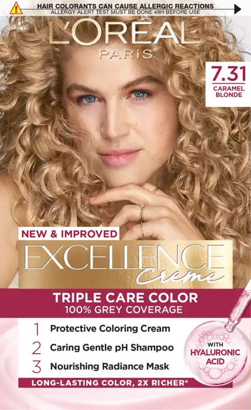 L’Oréal Paris hajfesték - EXCELLENCE Creme - 7.31 Caramel Blonde Szezonális akció