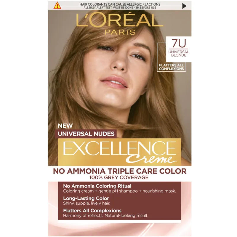 Legkelendőbb L’Oréal Paris hajfesték - EXCELLENCE Nudes 7U Universal Blonde