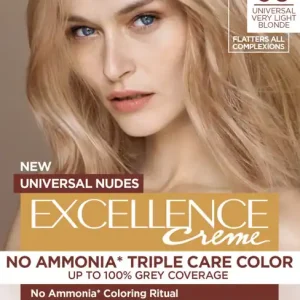 Szezonális akció L’Oréal Paris hajfesték - EXCELLENCE Nudes 9U Universal Very Light Blonde